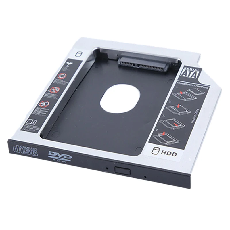 Supports Hard Drive 2.5 Inch Second Hard Drive SATAI II III SDD Mechanical Hard Drive 9.5MM Universal CD DVD-ROM