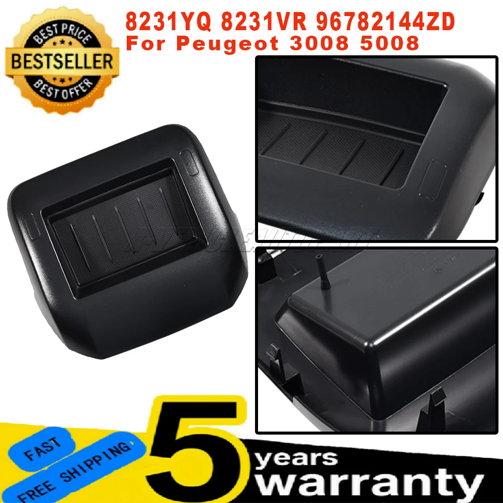 1Pc 8231VR New 8231YQ For Peugeot 3008 5008 Dashboard Sundries Box Center Console Storage Box Easy Installation car accessories