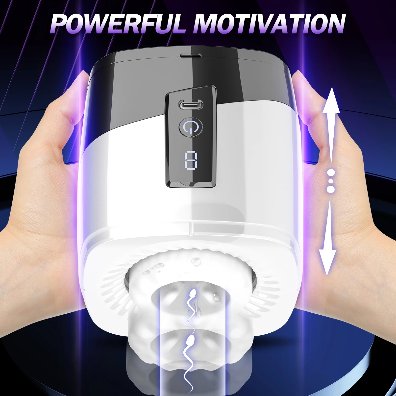 HESEKS Automatic man masturbator 7 Thrusting Rotation Masturbating Machine Vagina for Men Adult Goods Men