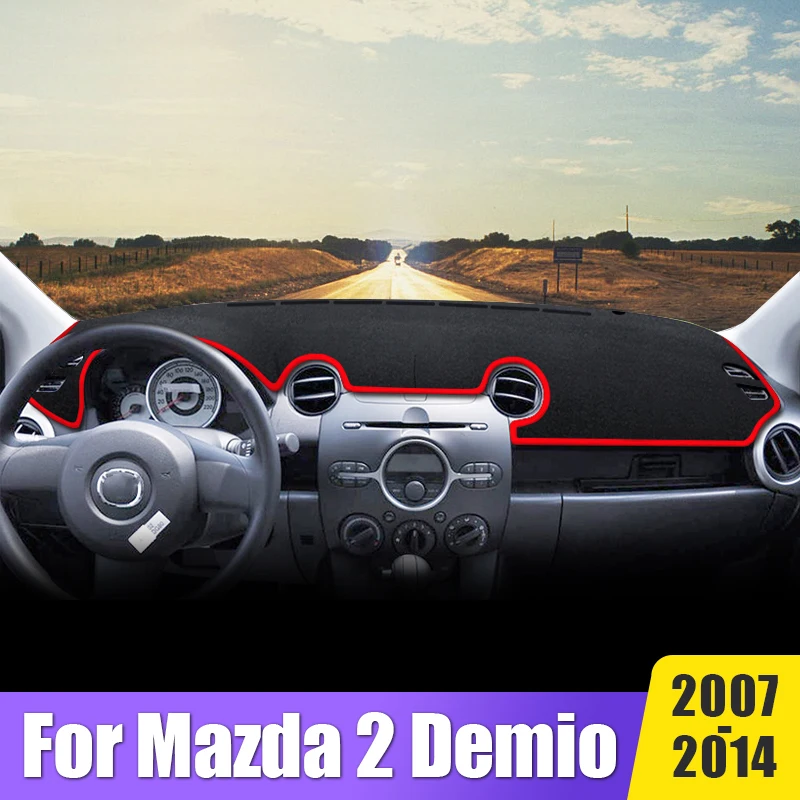 Car Accessories For Mazda 2 Mazda2 Demio 2007 2008 2009 2010 2011 2012 2013 2014 Dashboard Cover Avoid Light Mats Non-Slip Pad