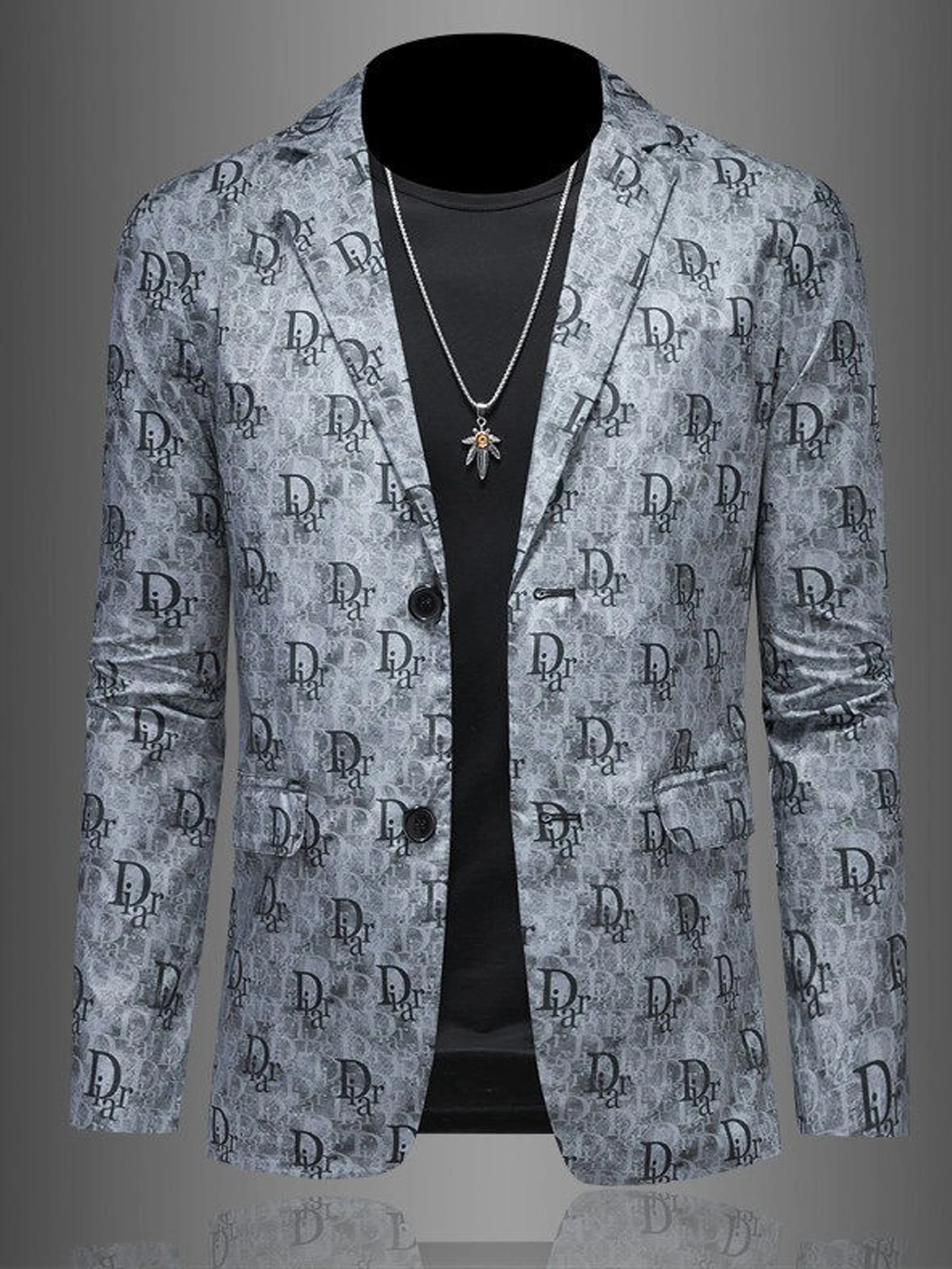 

Casual Slim Fit Men's Busin Commute Spring Autumn Lightweight Single-breasted Suit Jaet Soft Polyester Faion Urban