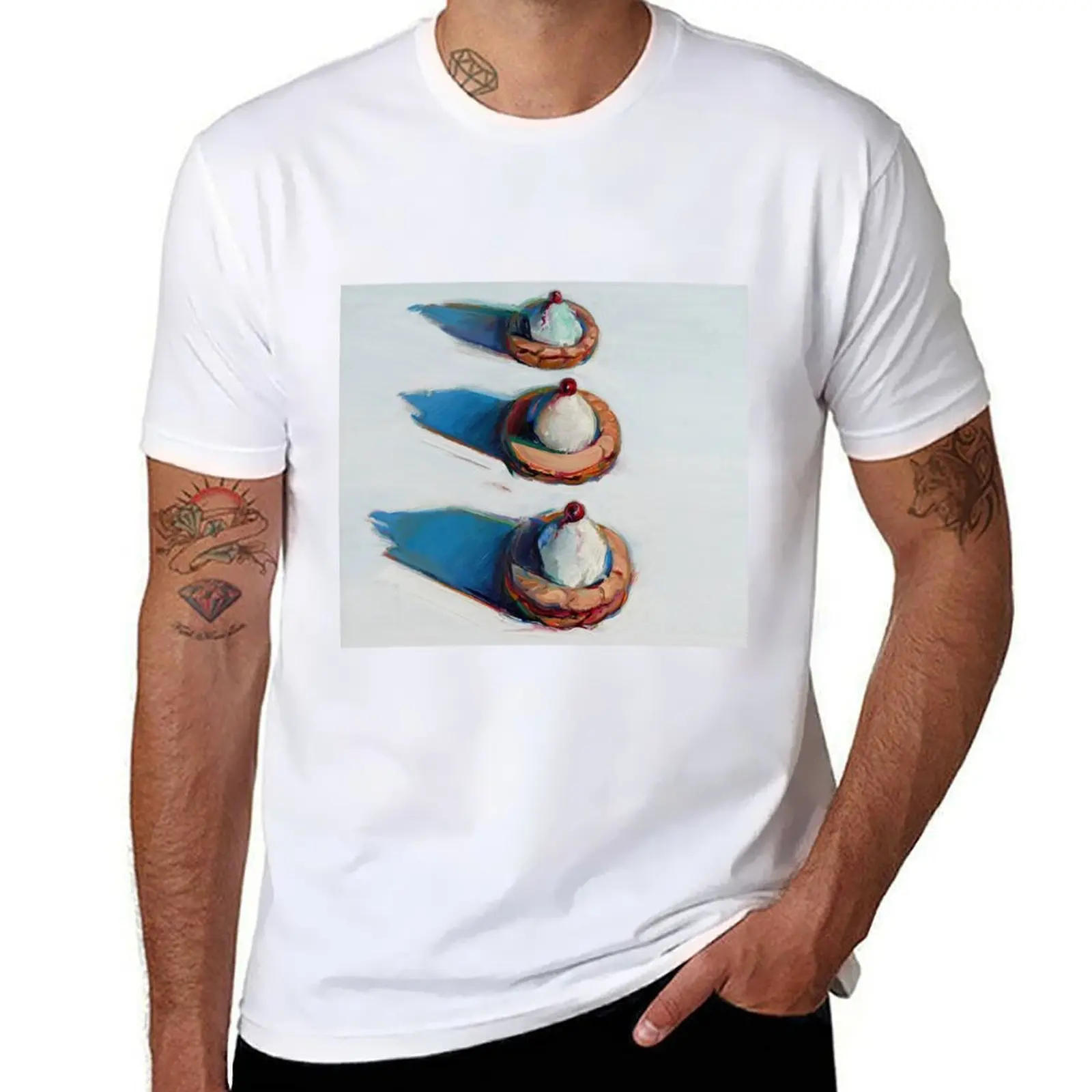 

Wayne Thiebaud T-Shirt anime tshirt t shirts for man cotton soft T-Shirt