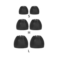 6pcs/3pairs In-Ear Earcaps For KZ Earphones Silicone Covers Cap Replacement Earbud Tips Earbuds Eartips Earplug Ear Pads Cushion