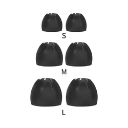 6pcs/3pairs In-Ear Earcaps For KZ Earphones Silicone Covers Cap Replacement Earbud Tips Earbuds Eartips Earplug Ear Pads Cushion