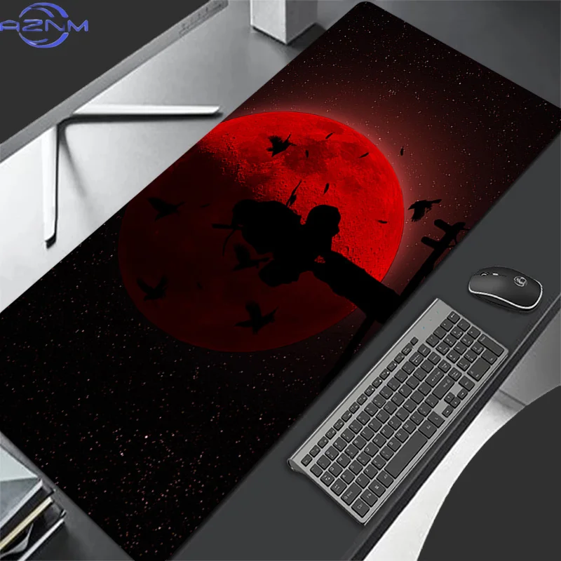 Popular Mouse Pad Naruto Itachi Uchiha Gamers Decoracion Gamer Desk Mat XXL Mousepad Laptop Accessories Varmilo Keyboard Carpet