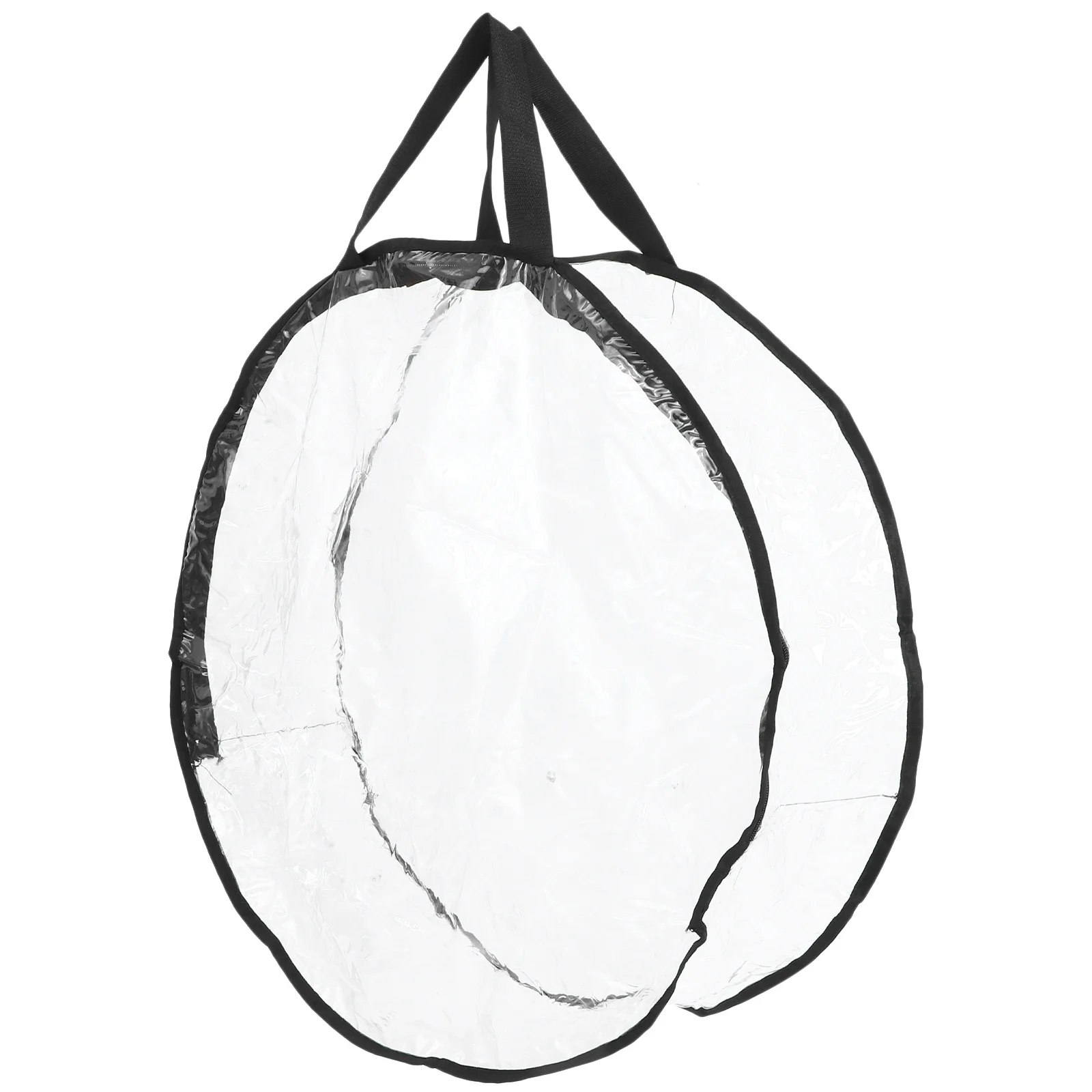 

Transparent Christmas Wreath Storage Bag Round Shape Waterproof Foldable Clear Storage Bag Large Capacity Wreath Holder