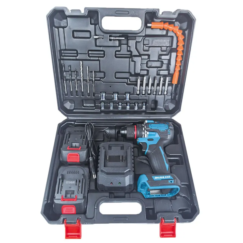 Lithium Ion Mini Drill 600W Cordless Power Tool Multipurpose Tool Box Multifunctional Cordless Motor for Household