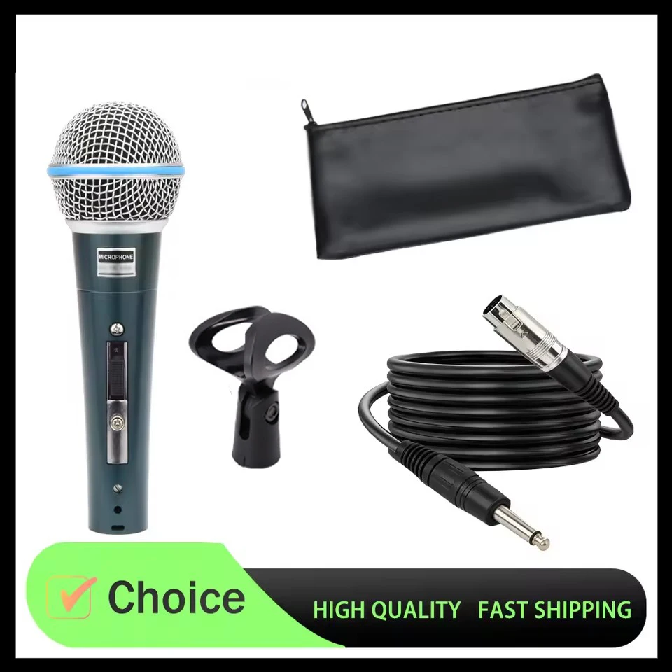 Kabelgebundenes Mikrofon, professionelles dynamisches Mikrofon für PC, Karaoke-Maschine, Gaming, Sound, Raum-Audio, Singen, Live-Streaming-Kits, Gamer-System