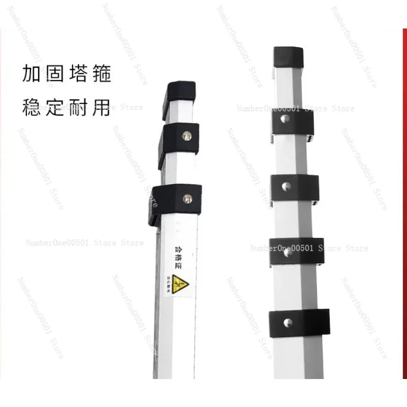 For Thickened Aluminum Alloy 5 M 7 M Sopwith Staff Level Gauge Measuring Ruler Retractable Scale Elevation Ruler Measuring