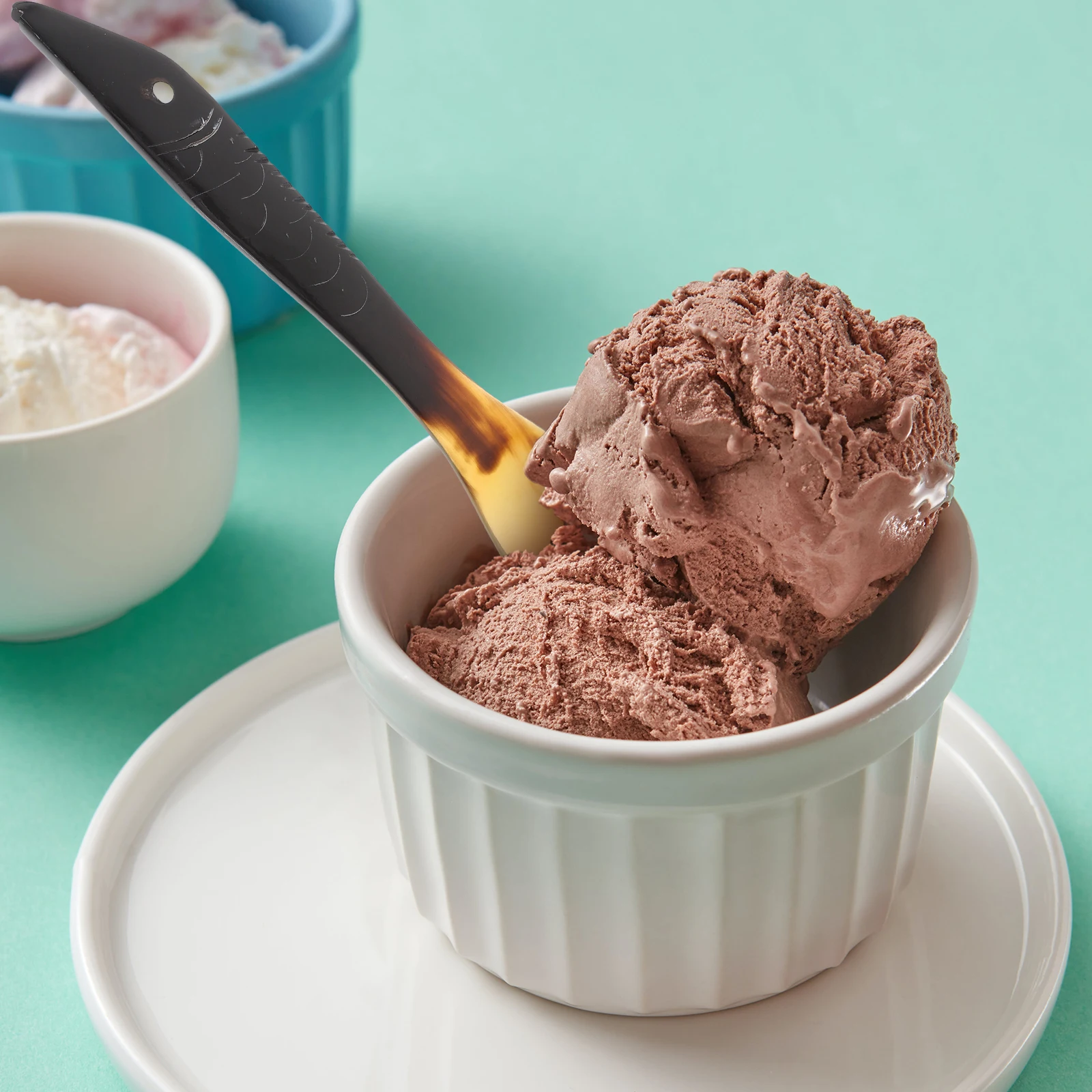 

Natural Handle Coffee Spoon Kitchen Food Dessert Scoop Vintage Style Bright Multi Purpose Reusable Compact Ice