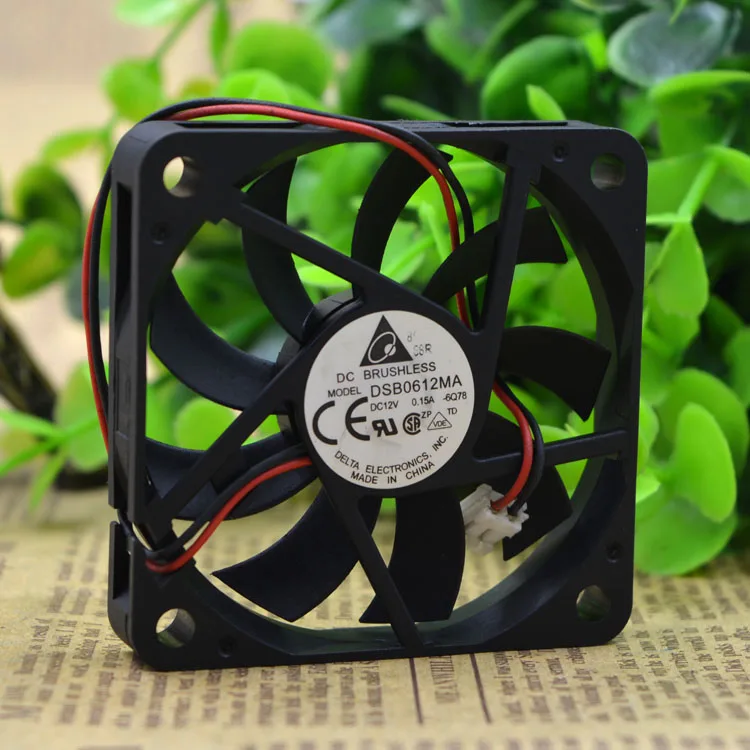 6010 12V VENTILADOR de REFRIGERAÇÃO DO COMPUTADOR FÃ DSB0612MA 12V 0.15A 2 FIOS 2PIN