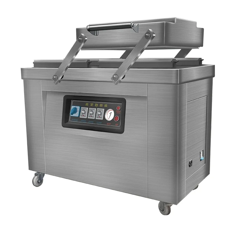 For DZD-500-2S mechanical version, automatic food vacuum packaging machine, large commercial wet and dry use