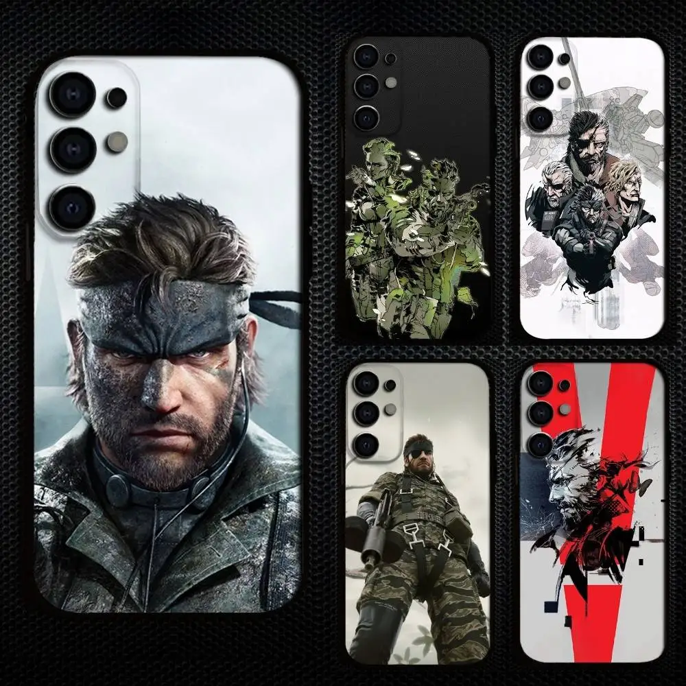 

M-Metal G-Gear Solid Phone Case For Samsung S25,S24,S21,S22,S23,S30,Ultra,S20,Plus,Fe,Lite,Note,10,9,5G Black Cover
