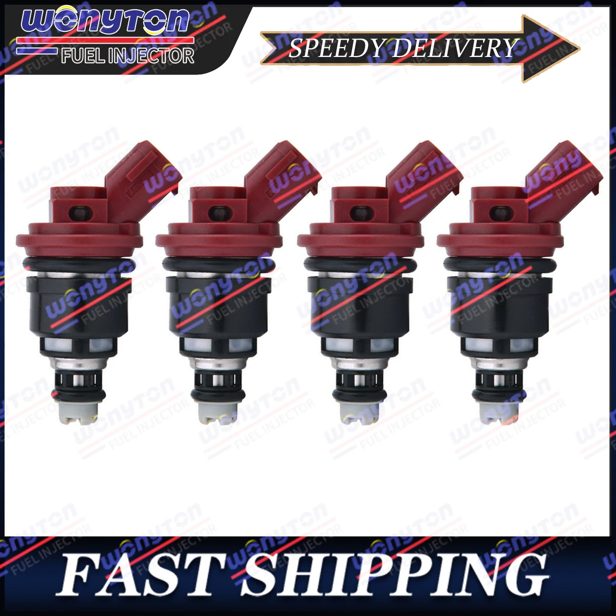 

Wonyton 4pcs Upgrade Injectors 16611-AA310 Compatible with 1992-1998 Subaru Legacy Impreza 2.2L 2.5L H4 FJ398