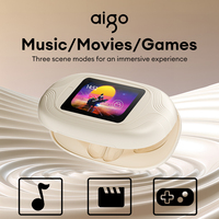 Original Aigo SJ295 TWS Wireless Bluetooth 5.4 Earbuds Noise Reduction Life Headset LED Touch Screen Game Movies Music Earphones