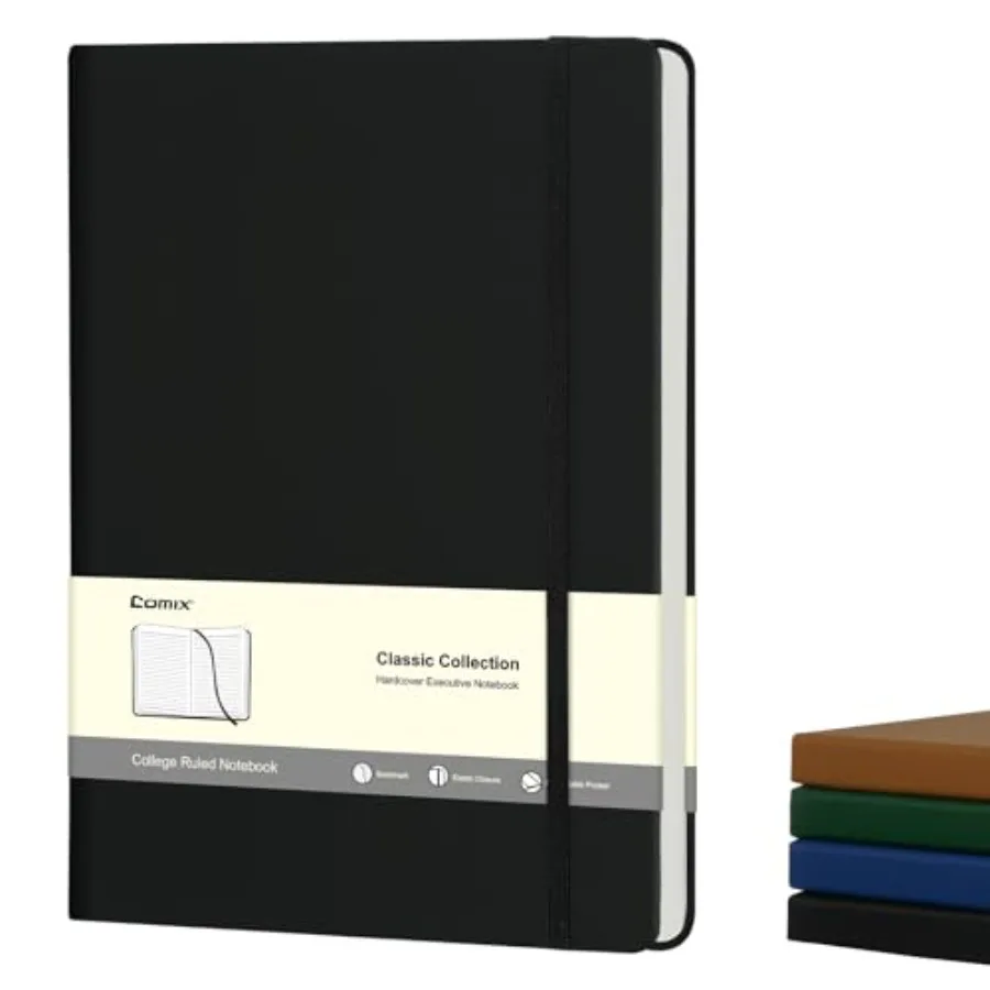 

B5 Lined Journal Notebooks, 208 Pages, 6.9 x 9.8 Inch,,Hardcover Journaling Notebooks for Men and Women- Fits for Office, Busin