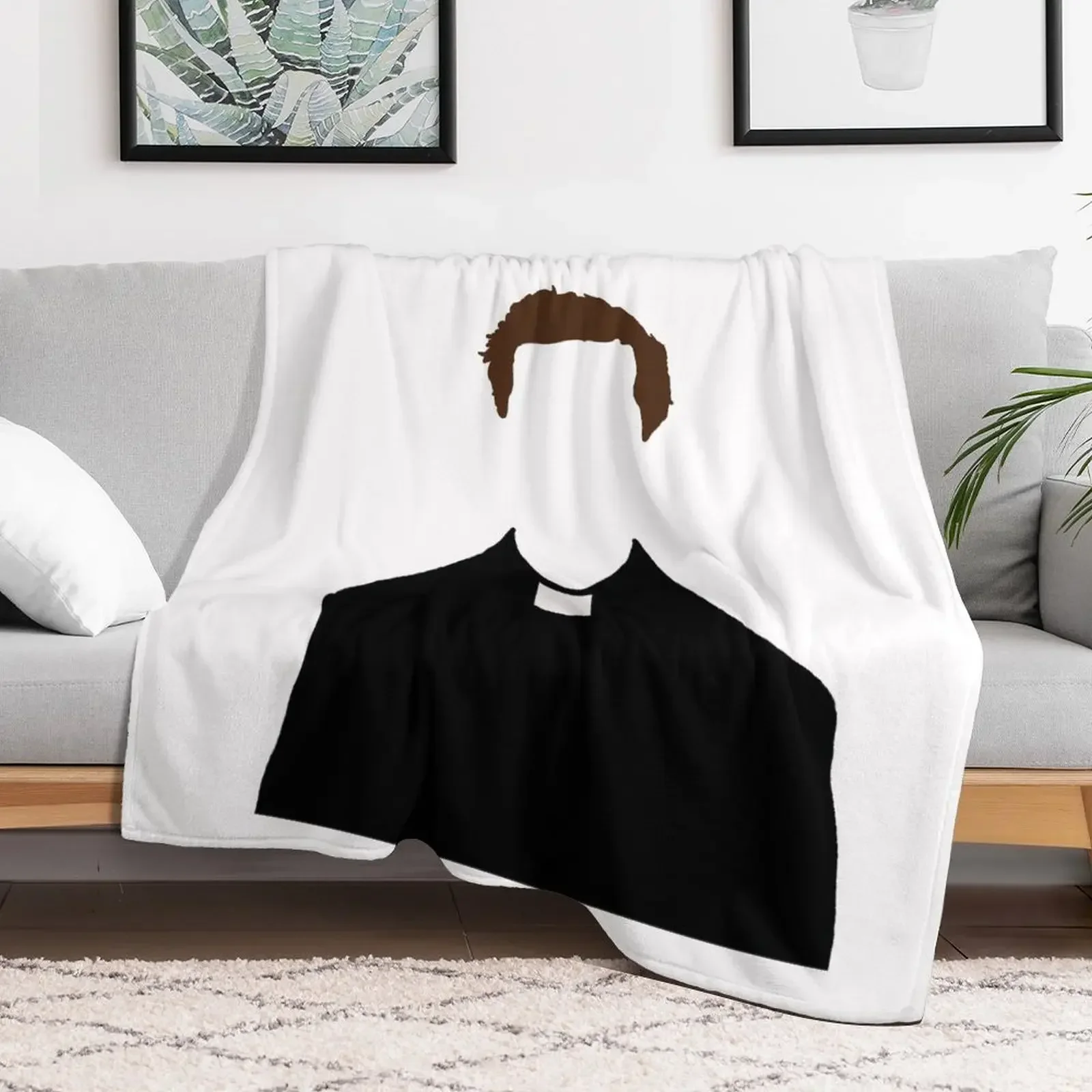 Hot Priest - Minimalist Print Throw Blanket Sofas Blankets Sofas Of Decoration Blankets