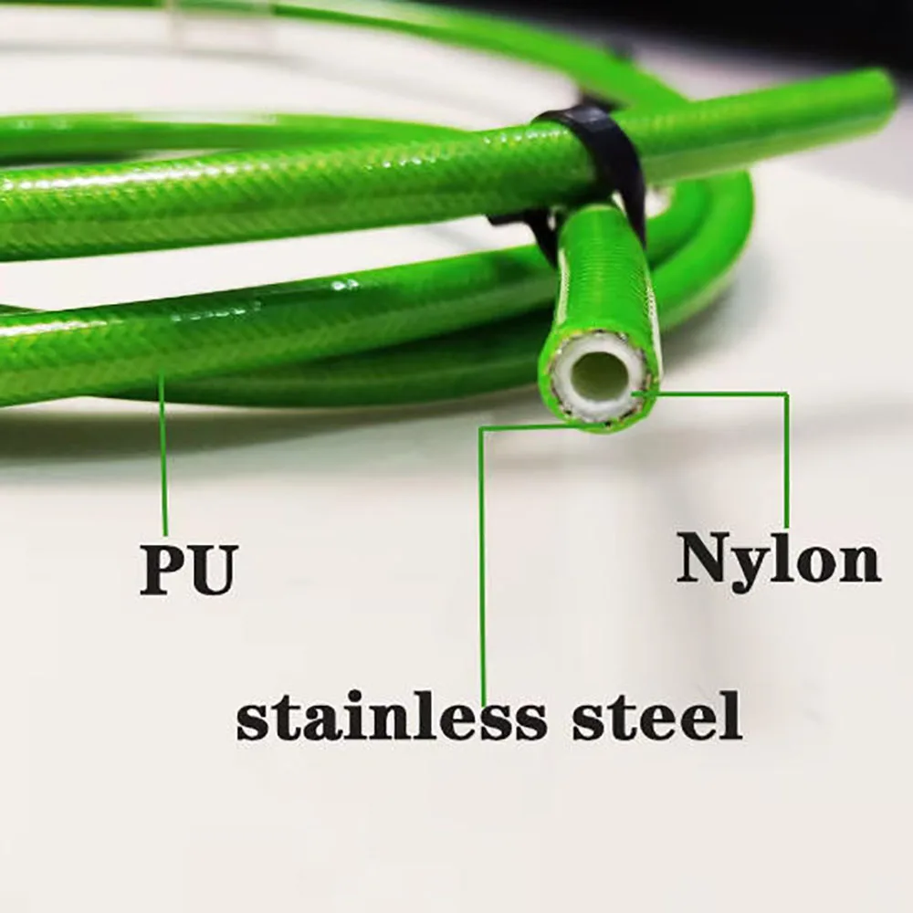 Blue Brake Pipe 0~28~90 °, Motorcycle Electric Vehicle Brake Oil Pipe, High-Pressure Oil Pipe Joint 10mm
