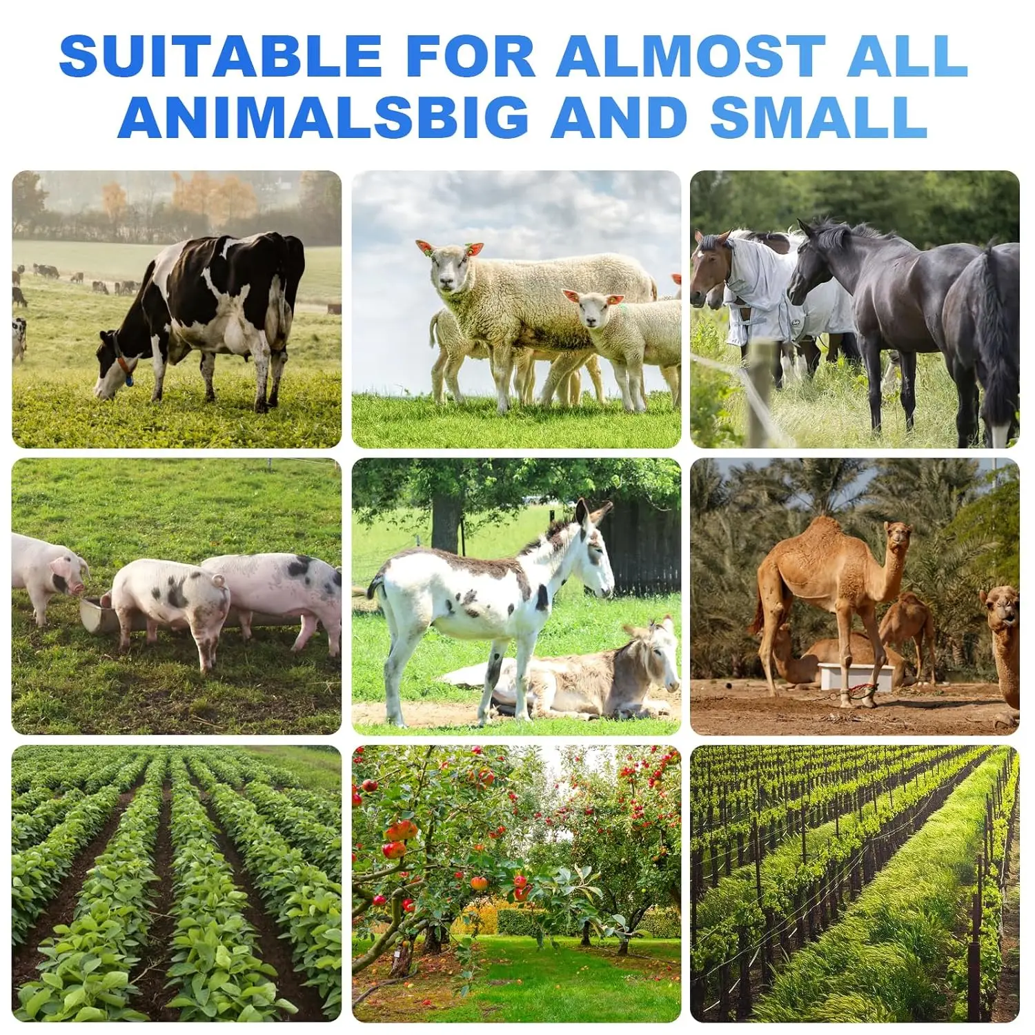 

15KM Electric Fence Energizer With LCD Display Energizer Controller for Farm Livestock Cows Cattle Horse Poultry Fence Tool