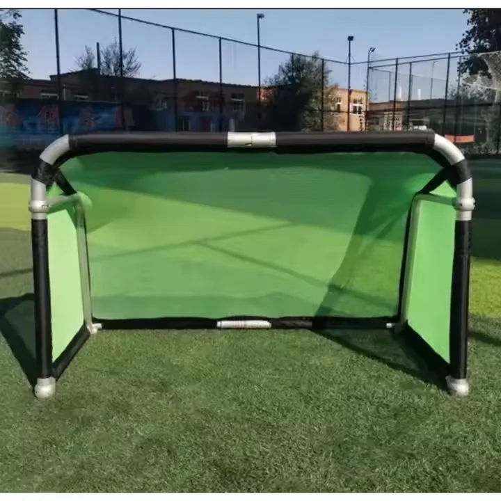 Mini portería de fútbol de entrenamiento plegable portátil y portería de fútbol de entrenamiento para niños