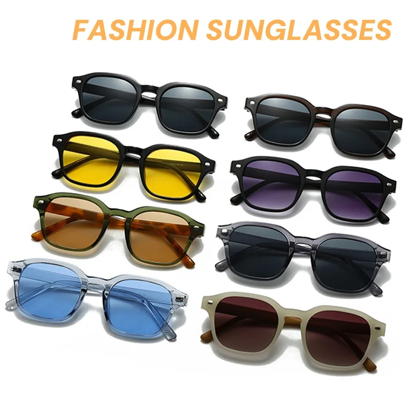 

Men Women Fashion Colorful Sunglasses Outdoor UV400 Eye Eye Protection Sun Glasses Full Framed Street Photography Shades Glasses