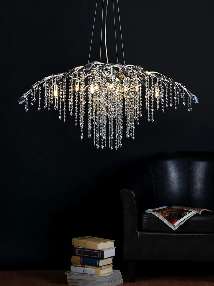 American light luxury crystal chandelier, French designer creative living room, dining room chandelier, Italian warm bedroom cha