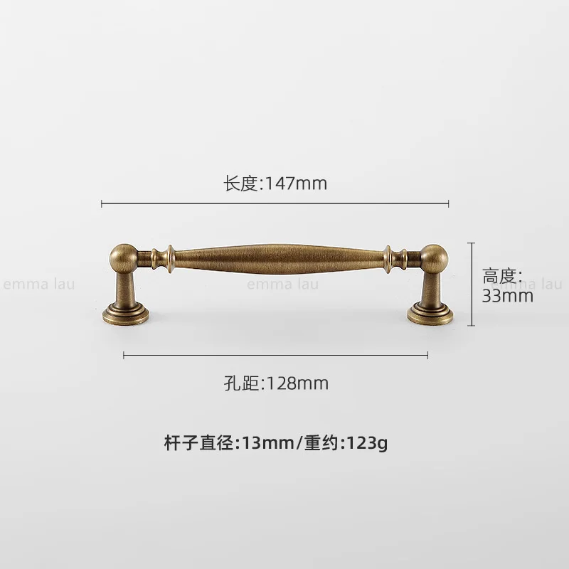 Vintage Brass Furniture Pull Handles Bronze Long Bar Cabinet Door Handles Drawer Knob For Kitchen Wardrobe Cupboard Pulls