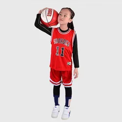 Boys Girls Clothes Anime Shohoku School Basketball Team Cosplay Costume Tops Shirt Sport Wear Sets Child Jersey Suits Teen 2-12T