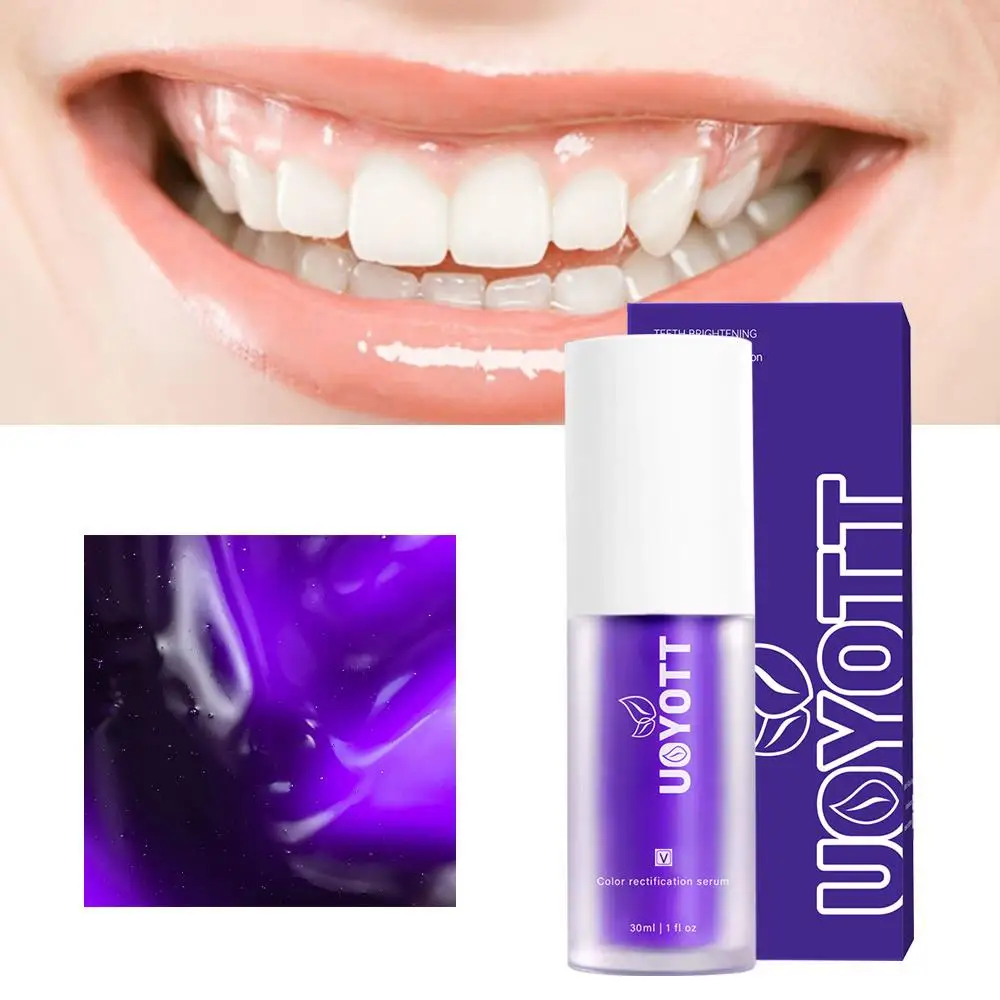 Presse de dentifrice en bouteille violette pour soins des gencives, mousse remodelée, dentifrice blanchissant, livres oraux, dents jaunes, N4T2