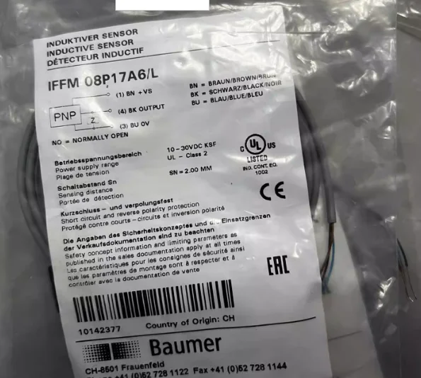 New photoelectric switch Baumer IFFM 08P37A6L  IFFM 08P17A6L