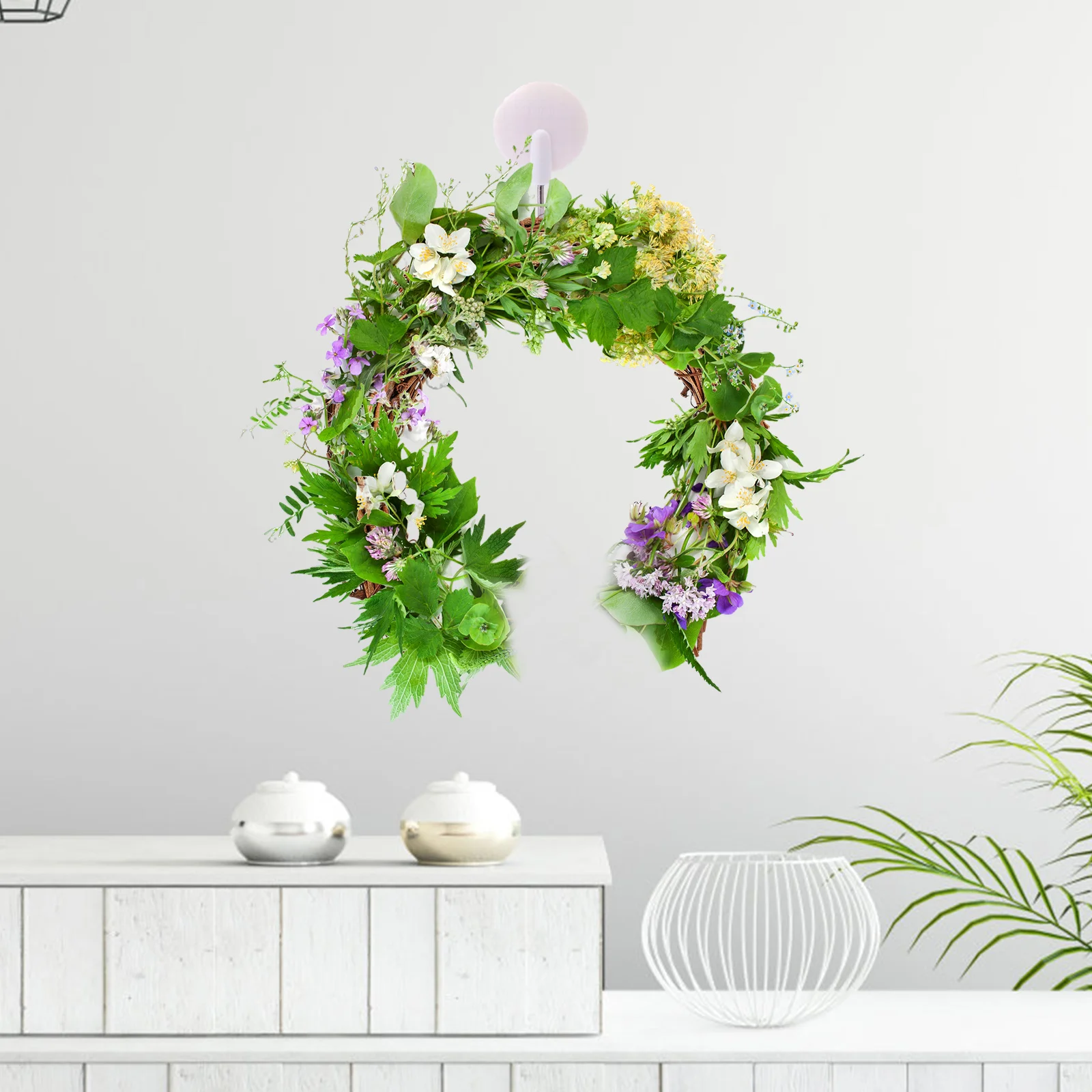 

2 Pcs Smilax Vine Circle Affordable Wreath Crafts Form Frame Creative Rattan Diy Handicrafts