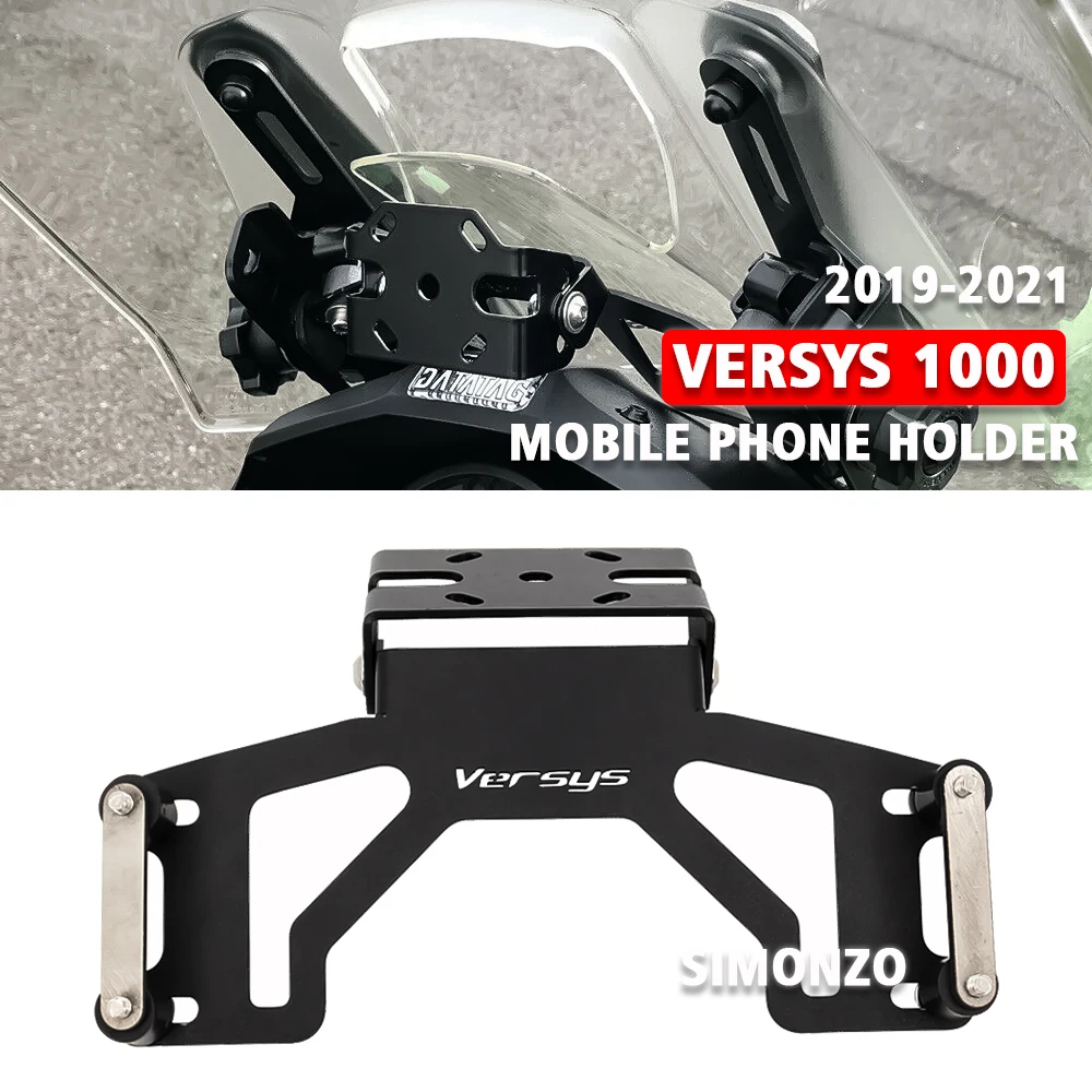 

Fits Versys 1000 Mobile Phone Holder Motorcycle Front Phone Stand Holder Phone GPS Navigaton Bracket For Kawasaki Versys1000