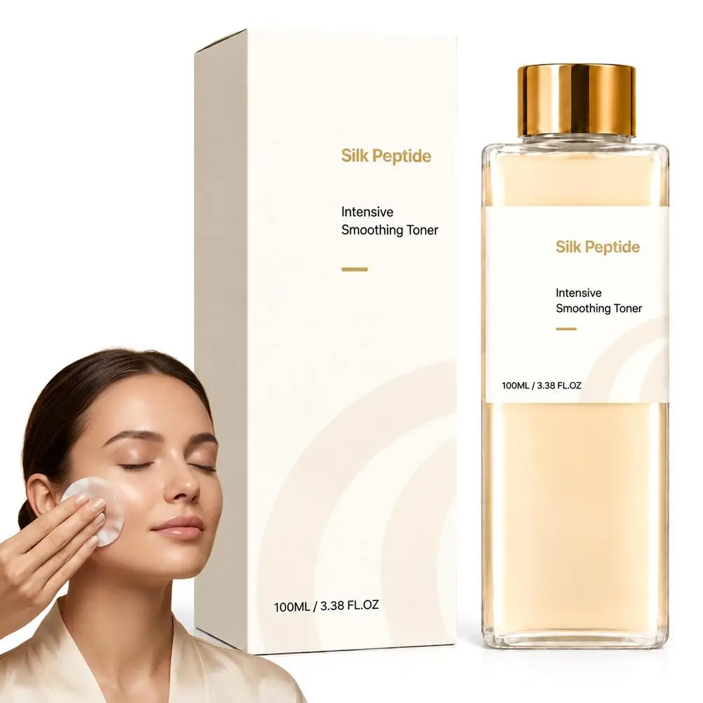 Silk Peptide Silk Essence Water Fade Fine Lines Increase Skin Elasticity Moisturize Moisturize Refreshing Non Greasy Mild Toner