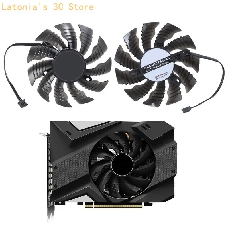 

X3UB 82 мм 3PIN видеокарта Охлаждение охлаждения вентилятора GPU Coolers Замена вентилятора для GTX1650