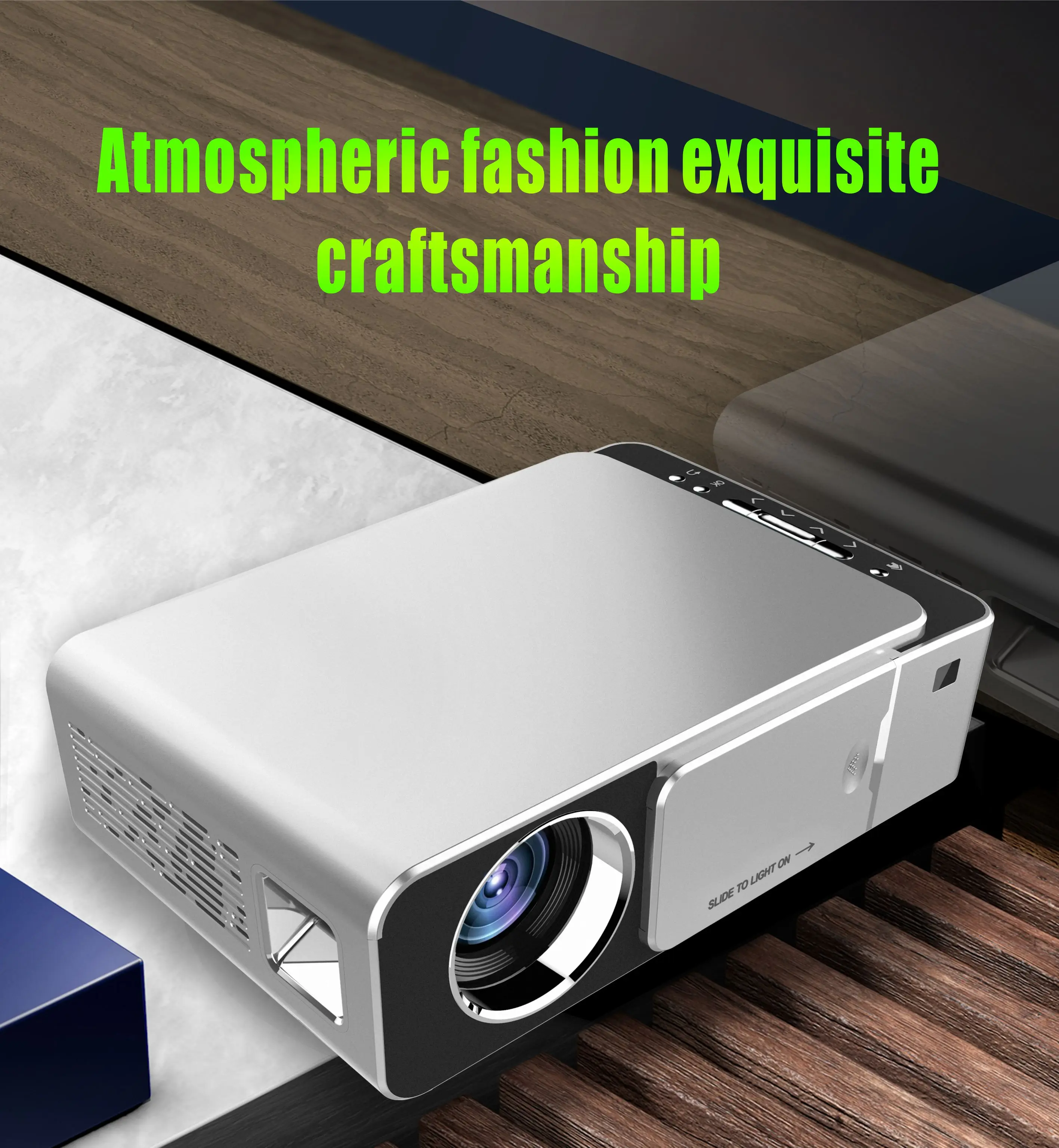 Built-In Smart Home  Laser Projector with Remote Auto Focus