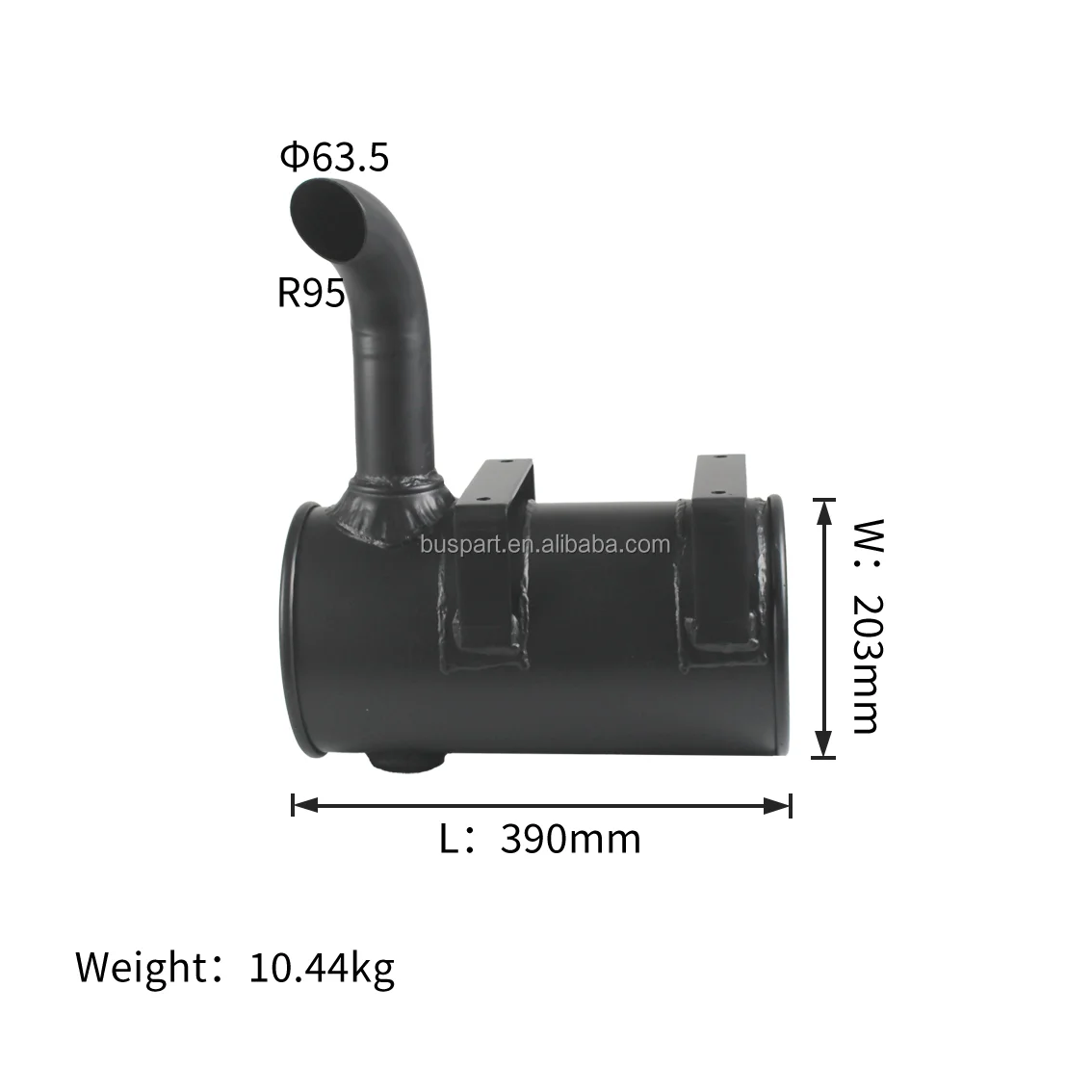 High-Quality Passenger Car Exhaust Muffler Durable & Efficient, Manufacturer Direct Sales