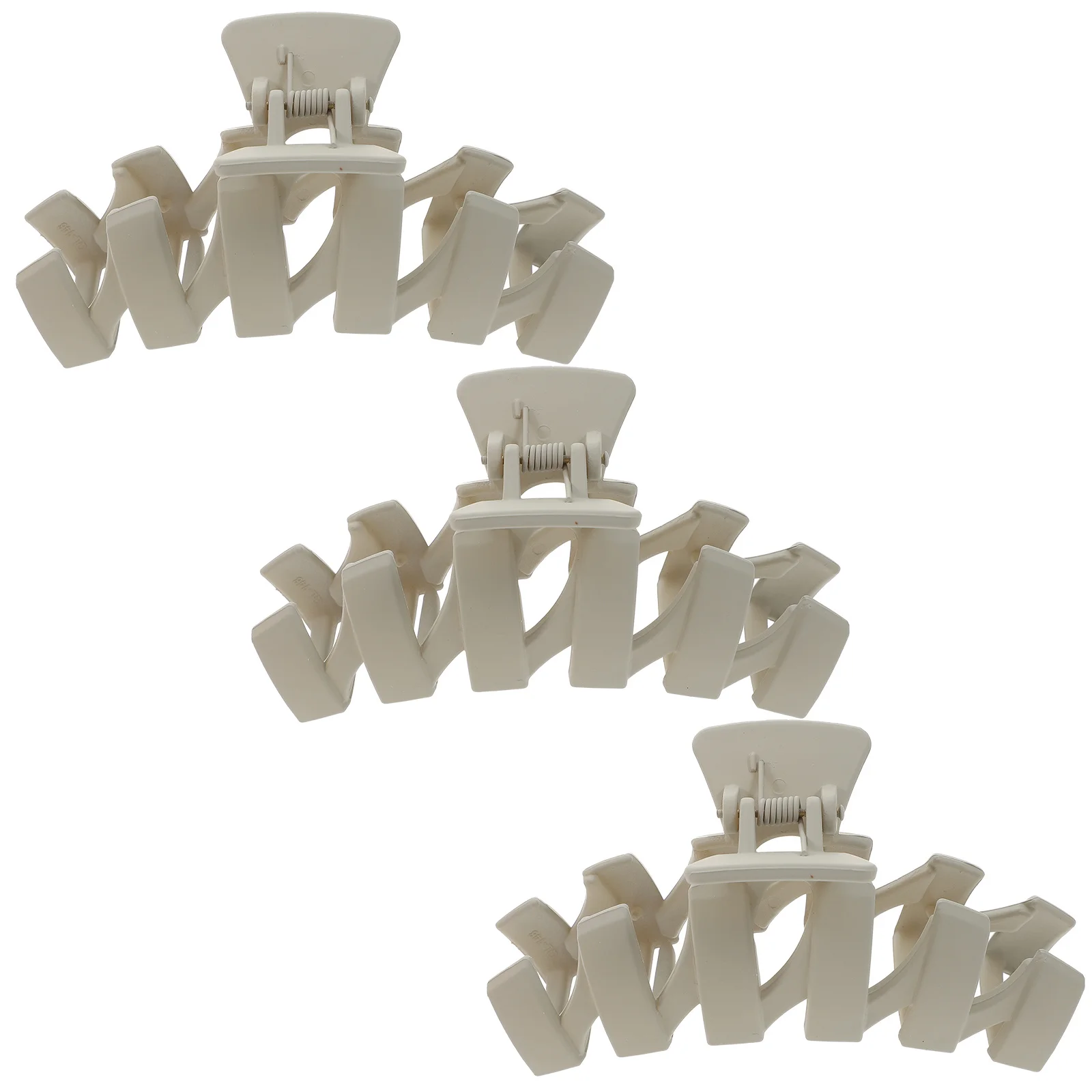 

3Pcs Large Hair Claw Clip Classic Style Plastic Hair Jaw Clips Household Shower Bath Holder Fashion Headdress Woman Headwear