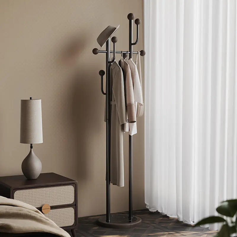 Perchero de pie de diseño de lujo, perchero de suelo nórdico para entrada, perchero metálico para dormitorio, recibidor, muebles para pasillo