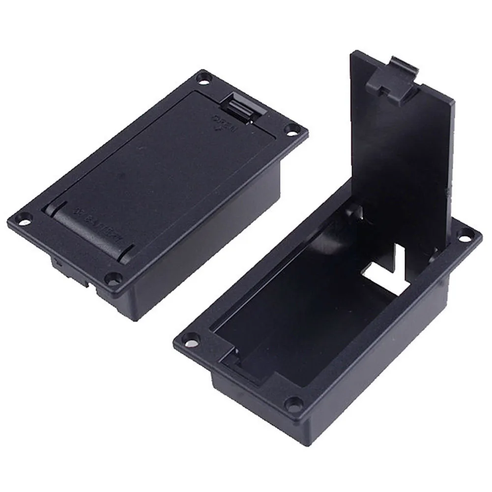 

Useful 9V Battery Box Case Accessories Black Compartment Replacement For Acoustic Guitar Holder Pickup Plastic