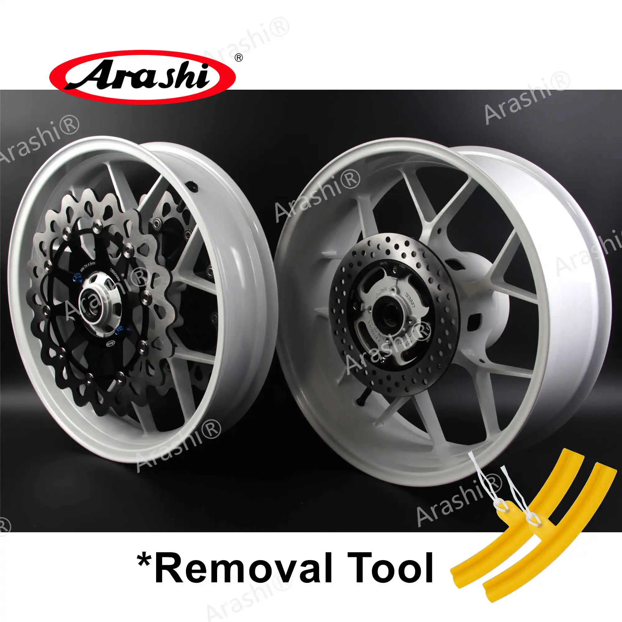 

Arashi Front Rear Wheel Rim Brake Disc Rotors Set For HONDA CBR 1000 RR 2006 - 2016 CBR1000RR 2010 2011 2012 2013 2014 Rim Hub