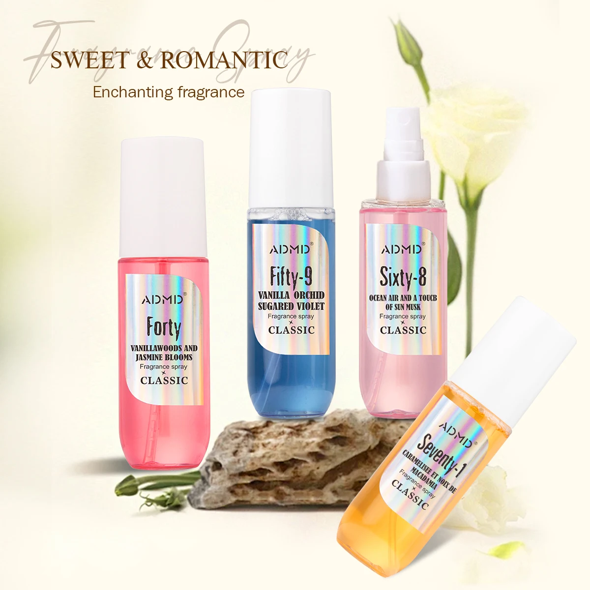 Fragrance Spray, Lasting Fragrance, Mild and Not Pungent, Natural Fragrance, Various Fragrance, Suitable for Work and Dating