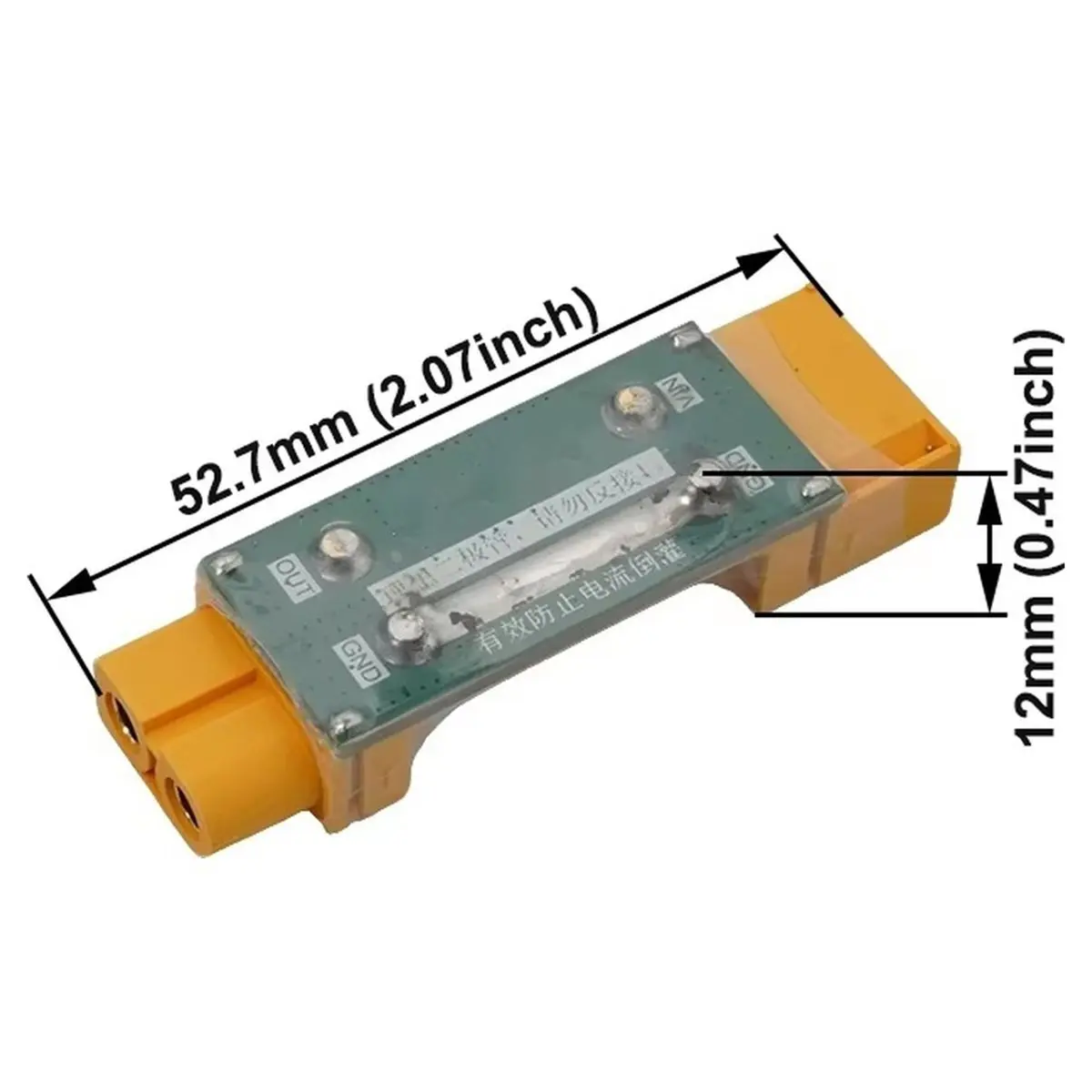5-100V Ideal Diode with Male Female Connector Prevent Current -Backwards for Engine Battery Connection Circuit
