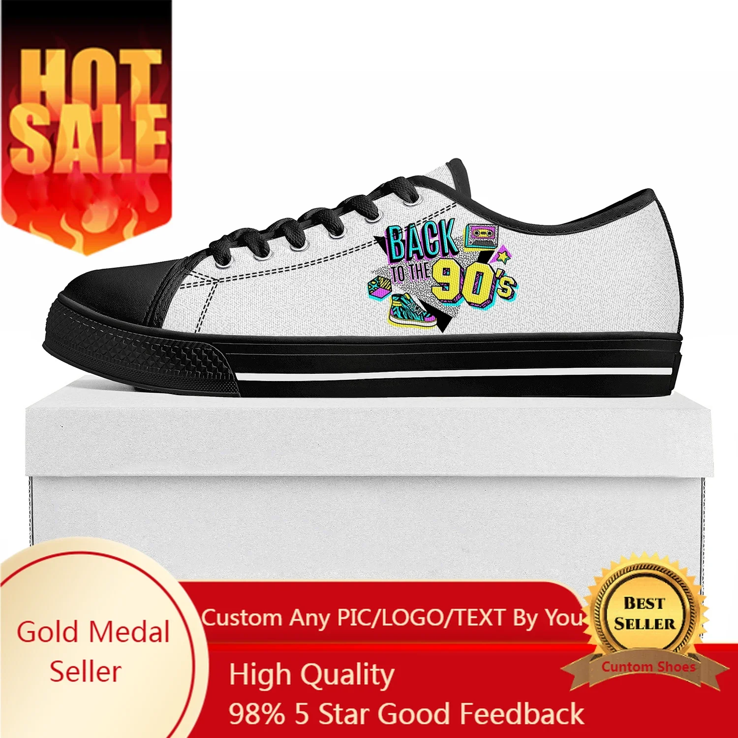 

Funny Retro 80s 90s Icons Low Top High Quality Sneakers Mens Womens Teenager Tailor-made Shoe Canvas Sneaker Casual Couple Shoes