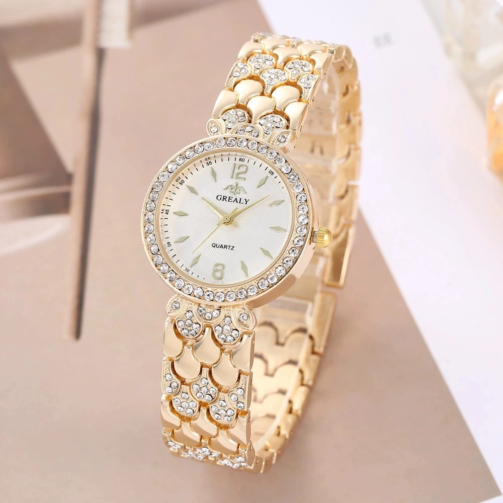 ساعات نسائية خفيفة فاخرة للأعمال للسيدات ساعات كوارتز عصرية بحزام معدني ساعة رياضية سوار ساعة يد نسائية