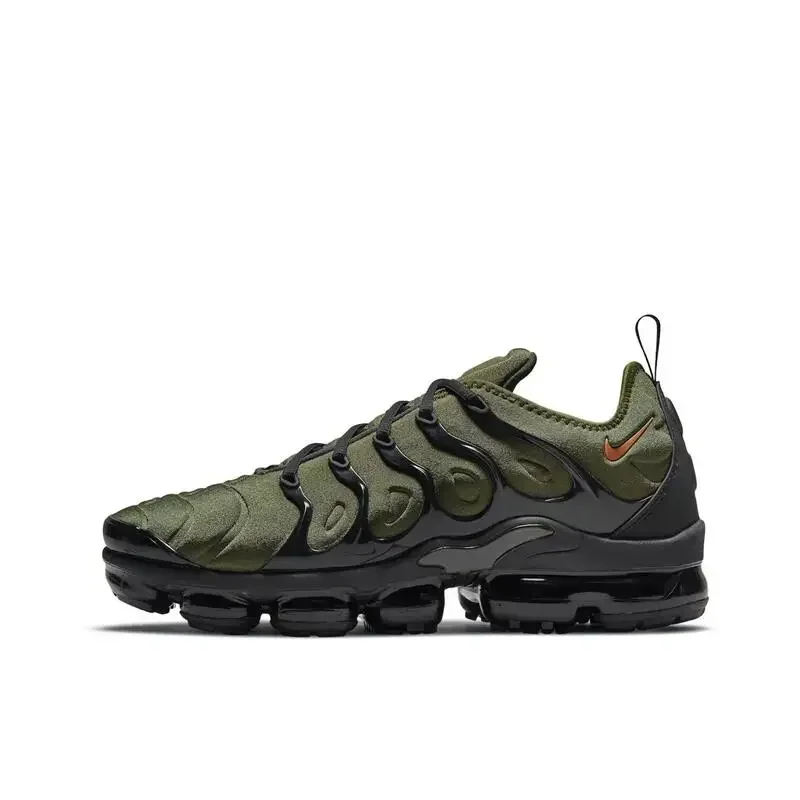 Nike Air VaporMax Plus Men Running Shoes Are Non Slip, Durable, Comfortable, Sporty, Shock-absorbing, Breathable, Military Green