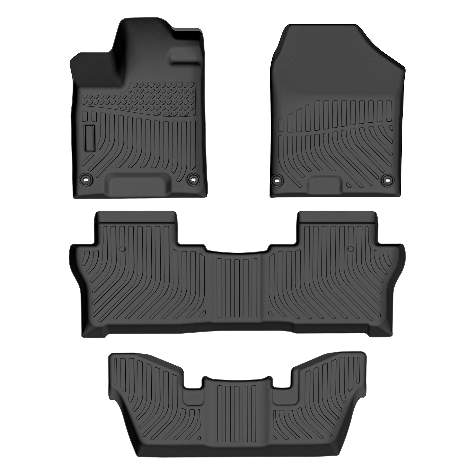 7 Passenger Floor Mats for 2016-2022 Honda Pilot/ Not Fit 8 Passenger Car