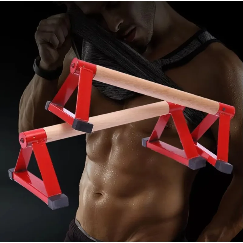 

Push-up Stand Wood Pushup Bars Wooden Parallettes Push up Handle Stands Parallel bar Grip