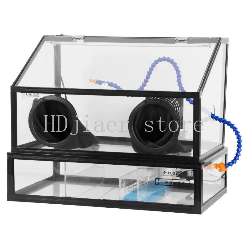 

Full power dust box grinder Shixin electric grinding table grinder jade beeswax pattern play carving transparent acrylic cover