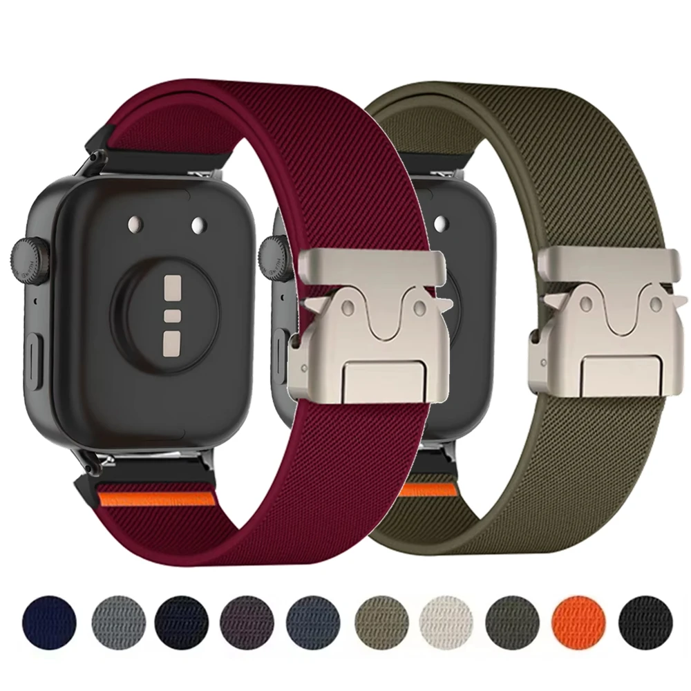 Нейлоновый ремешок с пряжкой-парашютом для Huawei Watch Fit 4 3 2, эластичный браслет-петля, ремешок для часов Huawei Watch Fit 4/4 Pro, ремешок на запястье Нейлоновый ремешок с пряжкой-парашютом для Huawei Watch Fit 4 3 2, эластичный браслет-петля, ремешок для часов Huawei Watch Fit 4/4 Pro, ремешок на запястье