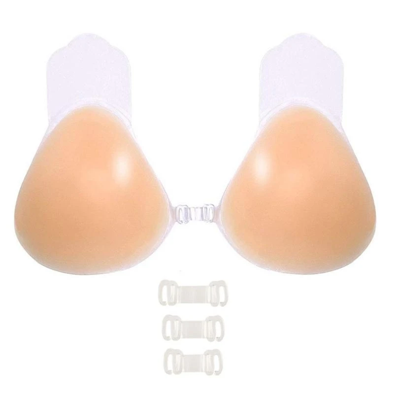 Vrouwen siliconen tepel deksel lijmliggende gesp geworden onzichtbare tillen plakkerige bh's